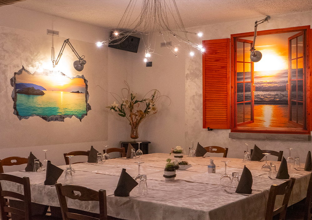 Sala del ristorante – La Vecchia Cantina Varese